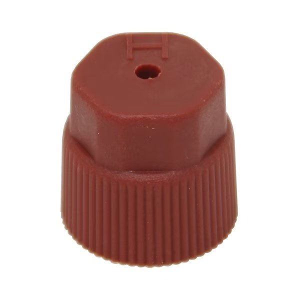 16mm Red R-134a High Side Valve Port Cap J.R.A. Type (10 Pack) 5